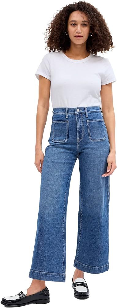 GAP Women's High Rise Wide Leg Jeans | Amazon (US)