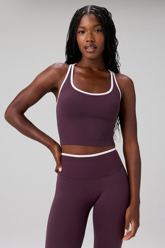 Seamless Cropped Built-In Bra Tank | Fabletics