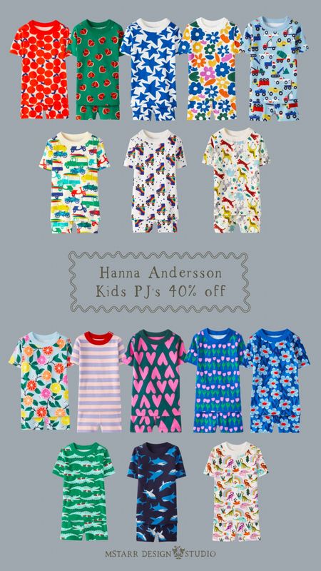 Hanna Andersson kids short sleeve pajamas…40% off sitewide. 

Girls pajamas, kids PJ’s, boys pajamas, spring clothing, summer clothing 

#LTKkids #LTKfamily #LTKsalealert