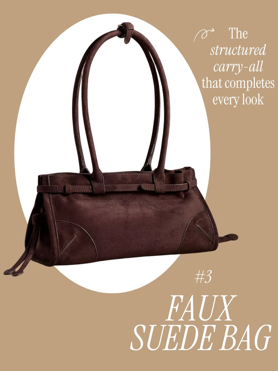 This structured suede bag is SO good and trending for fall! Love the chocolate brown color 

#LTKSeasonal #LTKItBag