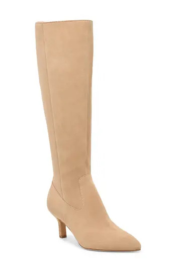 Dolce Vita Attie H2O Water Resistant Knee High Boot in Camel Suede H2O at Nordstrom Rack, Size 7 | Nordstrom Rack