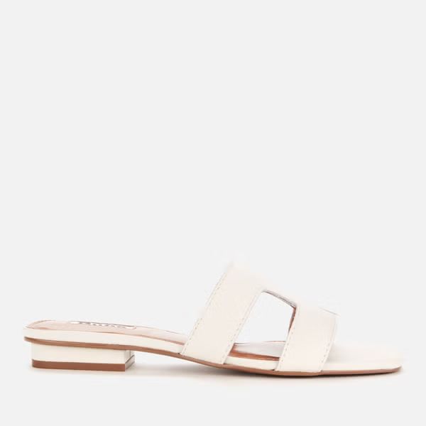 Dune Women's Loupe Leather Sandals - White | Allsole (Global)