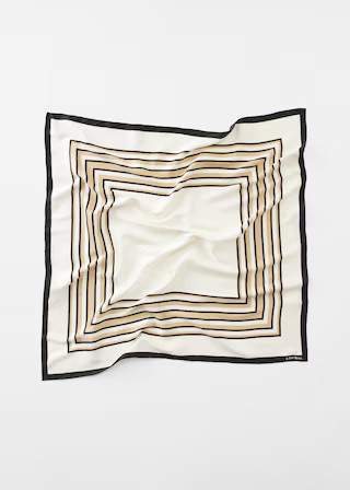 Graphic-Print Square Scarf - Cream/Beige - & Other Stories GB | & Other Stories UK