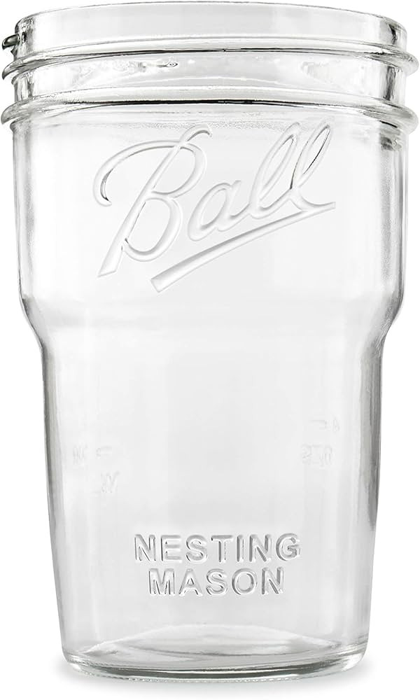 Ball Nesting Mason Jar Set, Wide Mouth, Pint, 12-Pack | Amazon (US)