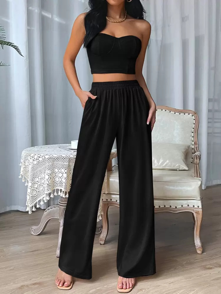 Casual Eenkleurig Dames tweedelige outfits Zak Rits | SHEIN