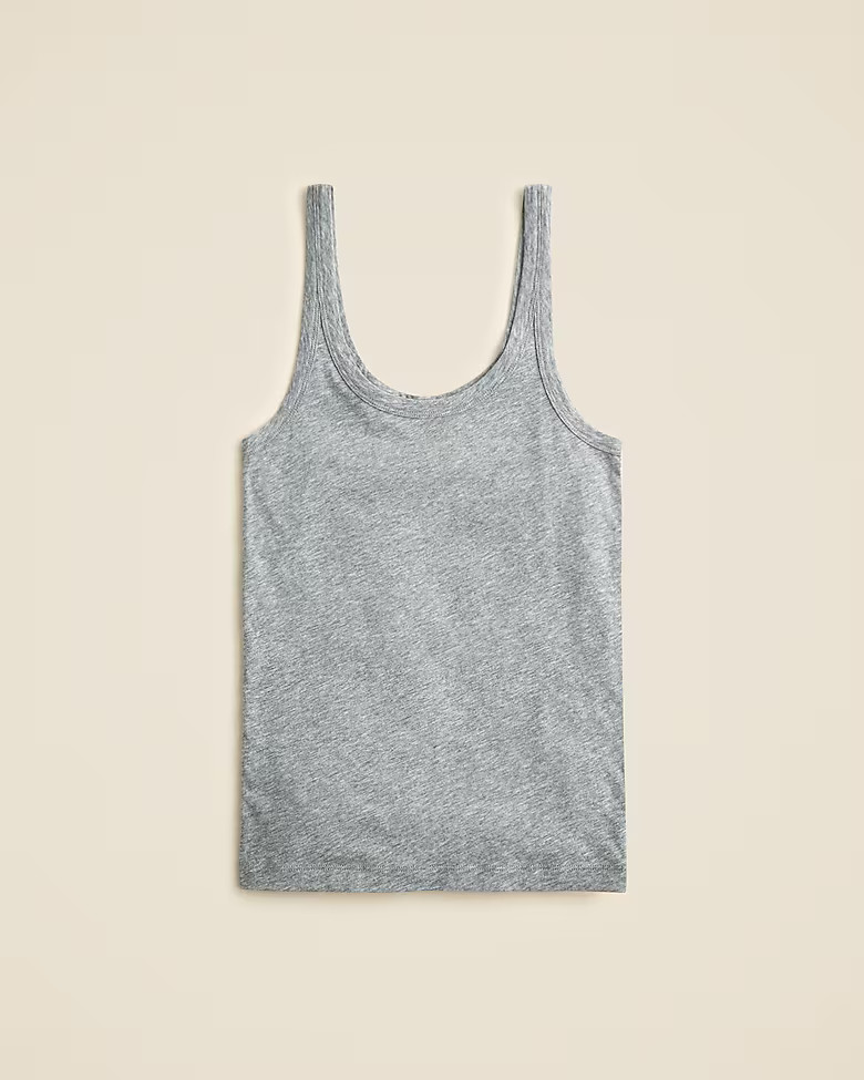 Feather jersey slim-fit tank top | J. Crew US