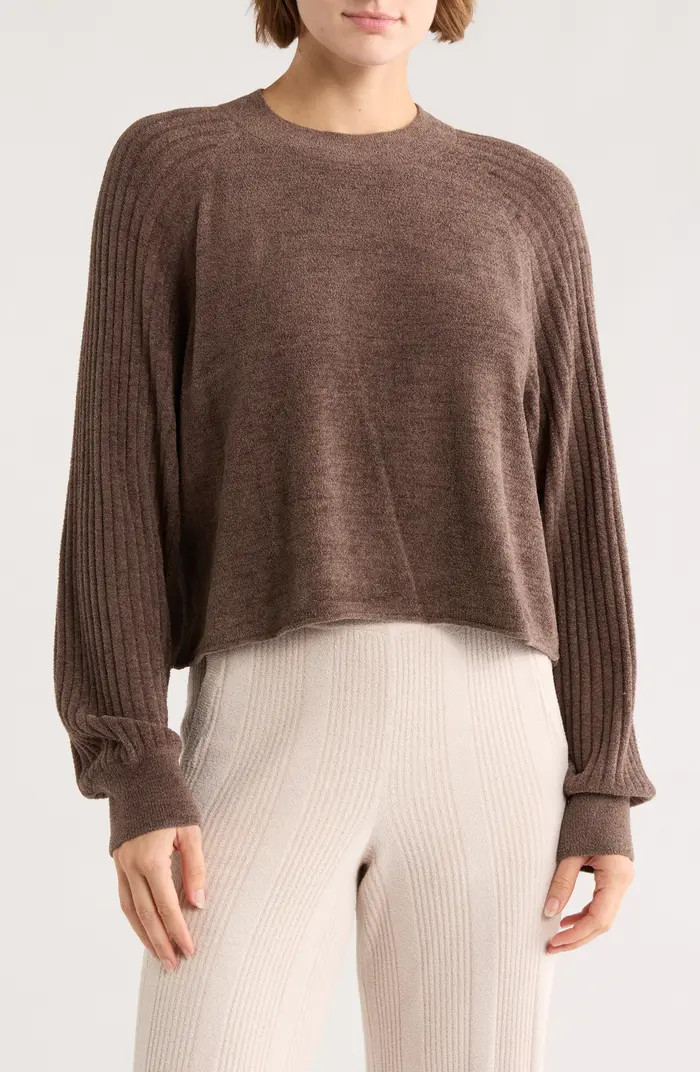 CozyChic® Ultra Lite® Mock Neck Crop Sweatshirt | Nordstrom Rack
