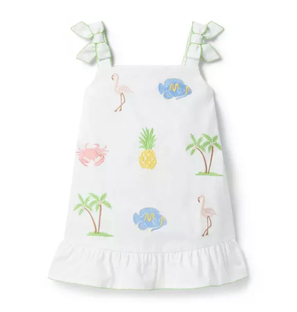 Embroidered Tropical Icon Dress | Janie and Jack