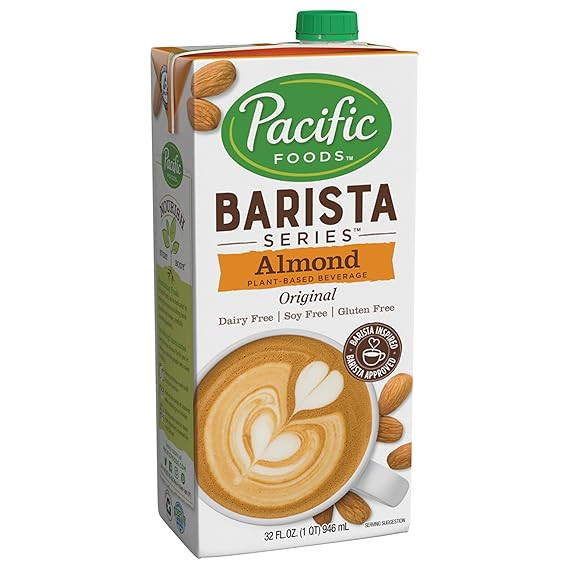 Pacific Foods Barista Series Original Almond Milk, Plant Based Milk, 32 oz Carton | Amazon (US)