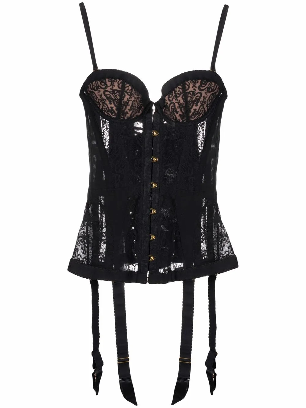 Agent Provocateur Mercy lace-panelled Corset | Black | FARFETCH AE | Farfetch Global