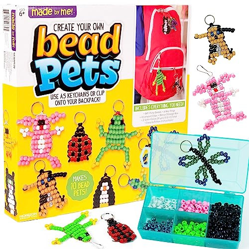 Made By Me Create Your Own Bead Pets by Horizon Group Usa, Includes Over 600 Pony Beads, 6 Key Ri... | Amazon (US)