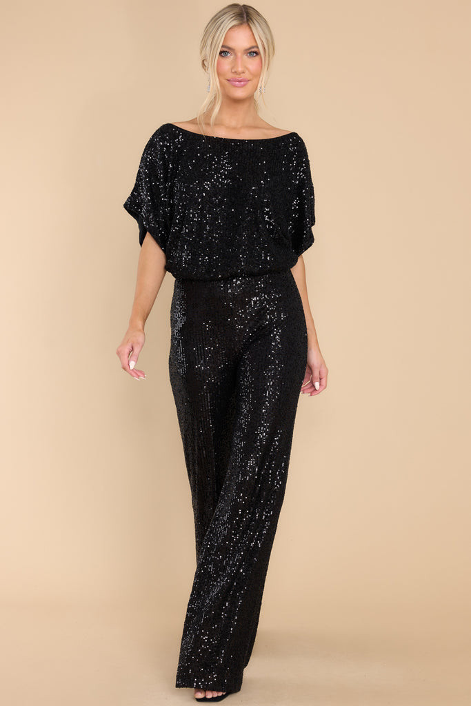 Light Me Up Black Sequin Top | Red Dress 