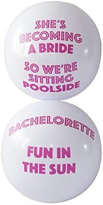 Bachelorette Party Beach Balls - Bachelorette Pool Party Float | Amazon (US)