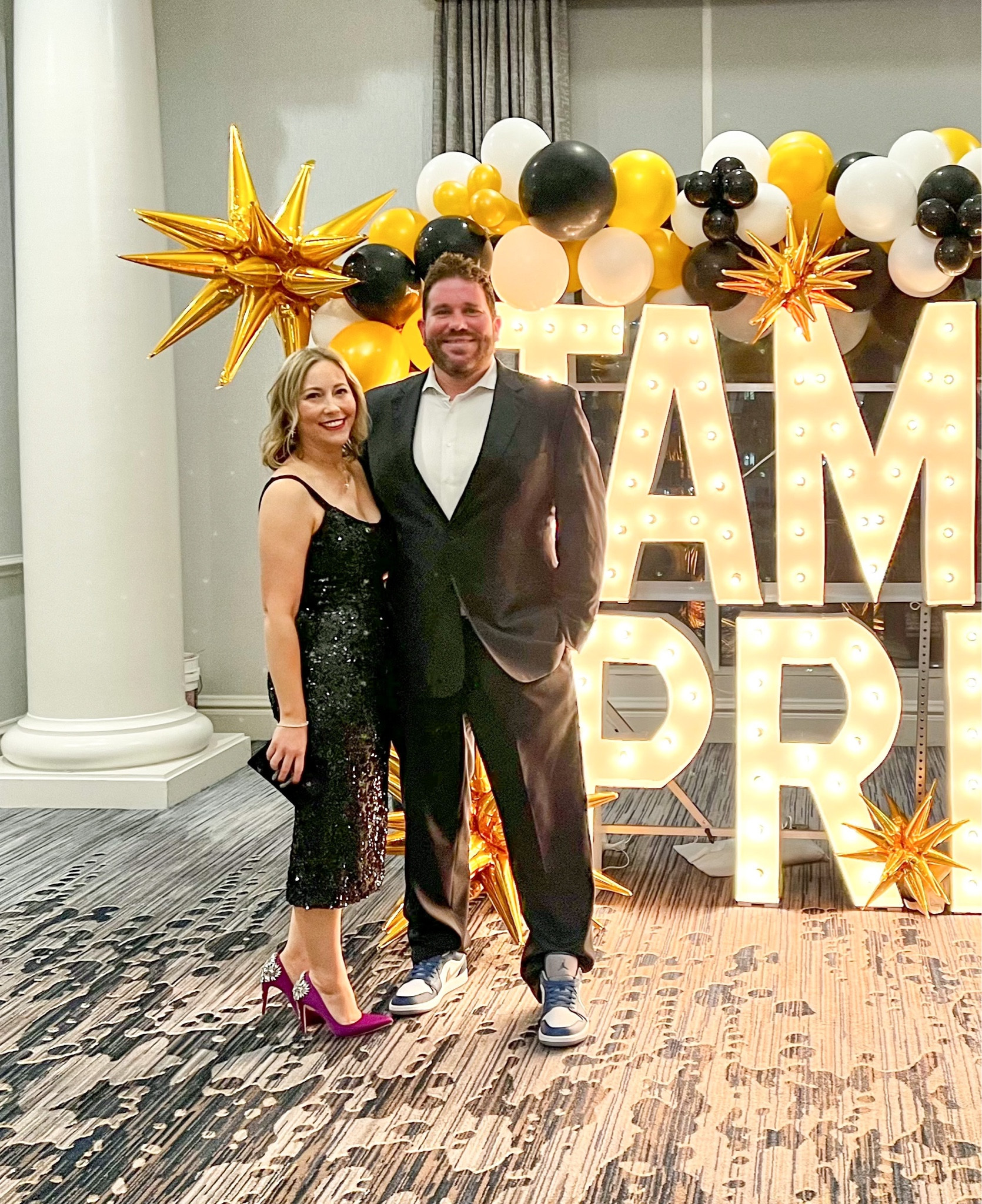 We traded shorts & tees for Jordans & Jewels for a school fundraiser! 

Which team would you be? Team Jordans, Team Jewels or both!! 

Linking our shoes and my sparkly (and comfortable) dress! 

#LTKstyletip #LTKSale #LTKSeasonal