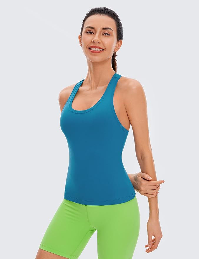 CRZ YOGA Butterluxe Racerback Workout Tank Tops for Women Sleeveless Gym Tops Athletic Yoga Shirt... | Amazon (US)