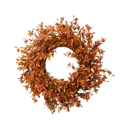 Fall Wreath Decor for Front Door with Maple Leaves Harvest Wreath for Door Window Porch Thanksgiving Halloween Decor | Walmart (US)