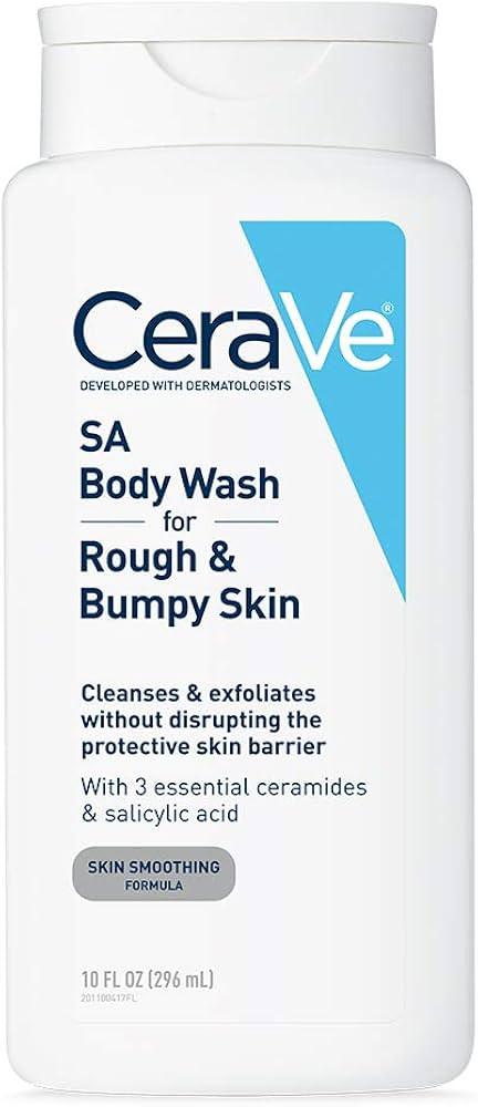 CeraVe Body Wash with Salicylic Acid | Fragrance Free Body Wash to Exfoliate Rough and Bumpy Skin... | Amazon (US)