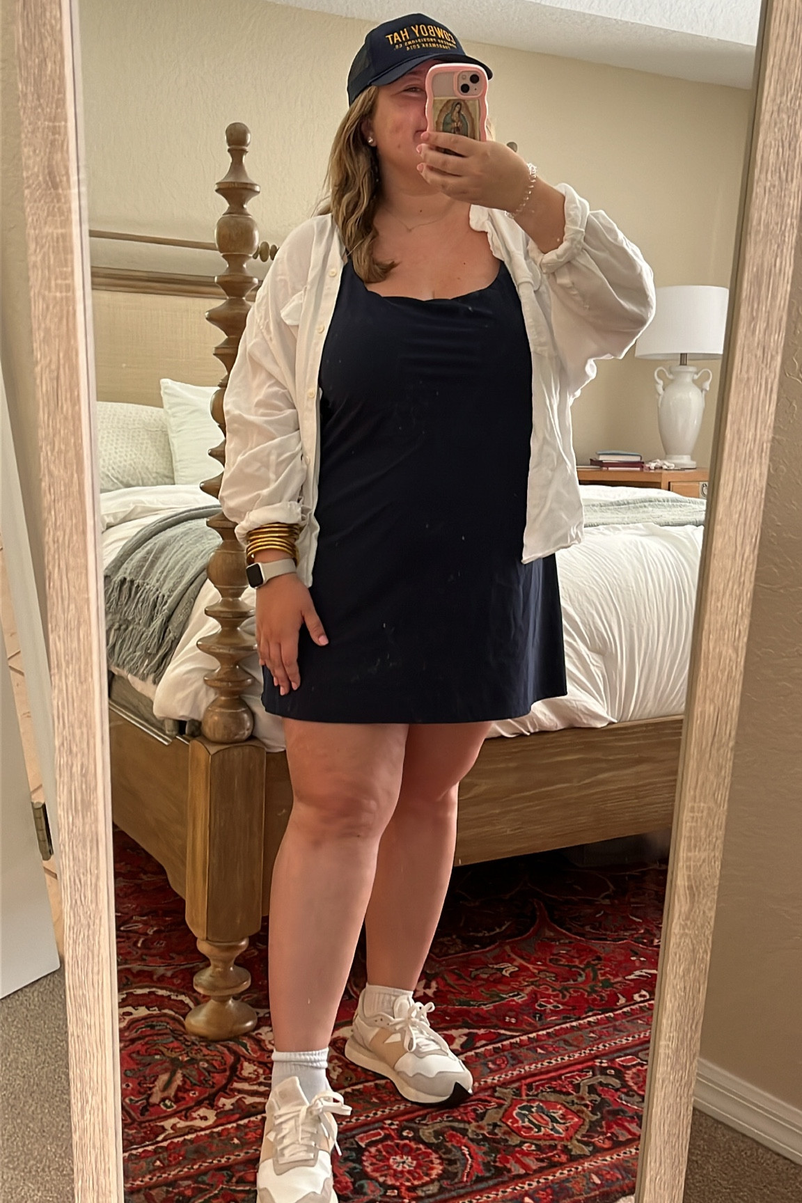 Ootd // errands // summer // new balance // trucker hat // exercise dress // Abercrombie // casual // travel outfit // preppy

#LTKunder100 #LTKcurves #LTKtravel