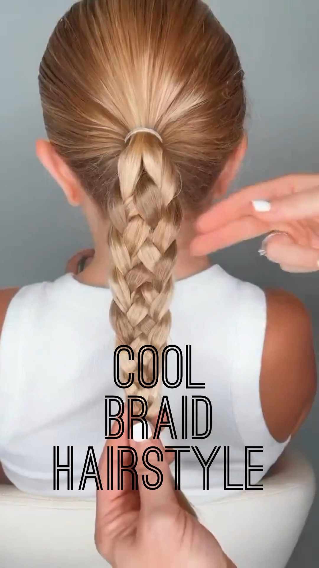 COOLEST BRAID FOR GIRLS 🩷 This is such a cool looking braid for girls! I just love this hairstyle! I’m sharing my favorite hair products, too! Make sure you save and follow us for daily hairstyles! 