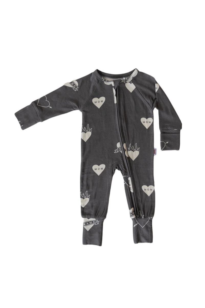 Tattoo Heart | Bamboo Zip Romper | Brixton Phoenix