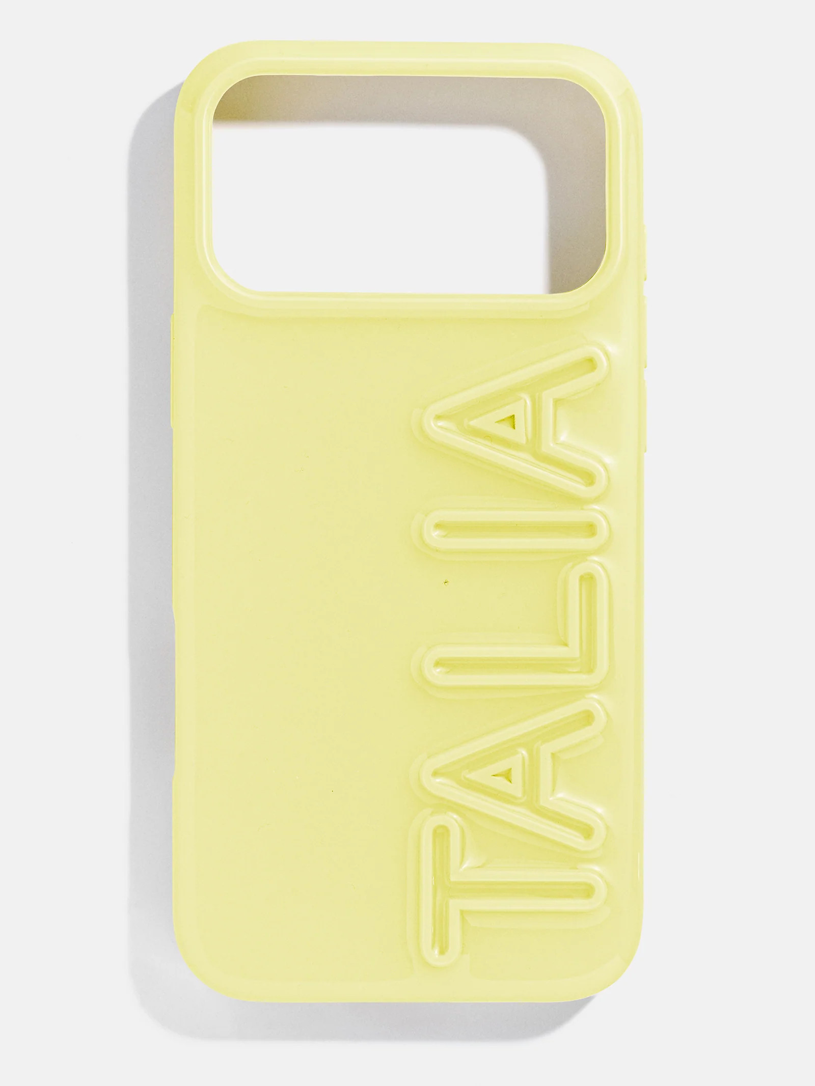 Fine Line Custom iPhone Case - Light Yellow/Light Yellow | BaubleBar