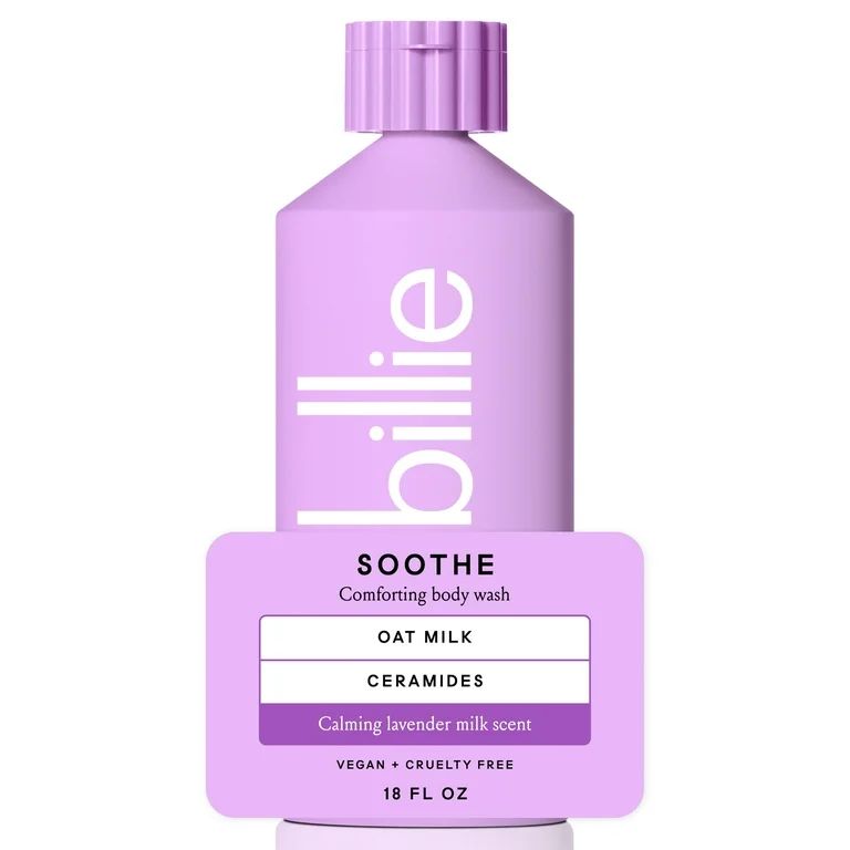 Billie Soothe Comforting Womens Body Wash, 18 fl oz, Calming Lavender Milk Scent, Vegan, Cruelty ... | Walmart (US)
