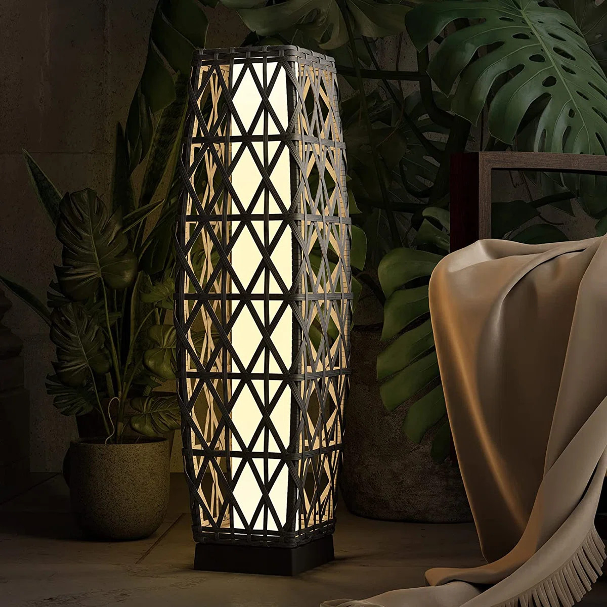 Blue Hug Solar Powered Floor Lamp | Wayfair North America