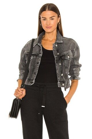ALLSAINTS Two Tone Jacket in Washed Grey from Revolve.com | Revolve Clothing (Global)