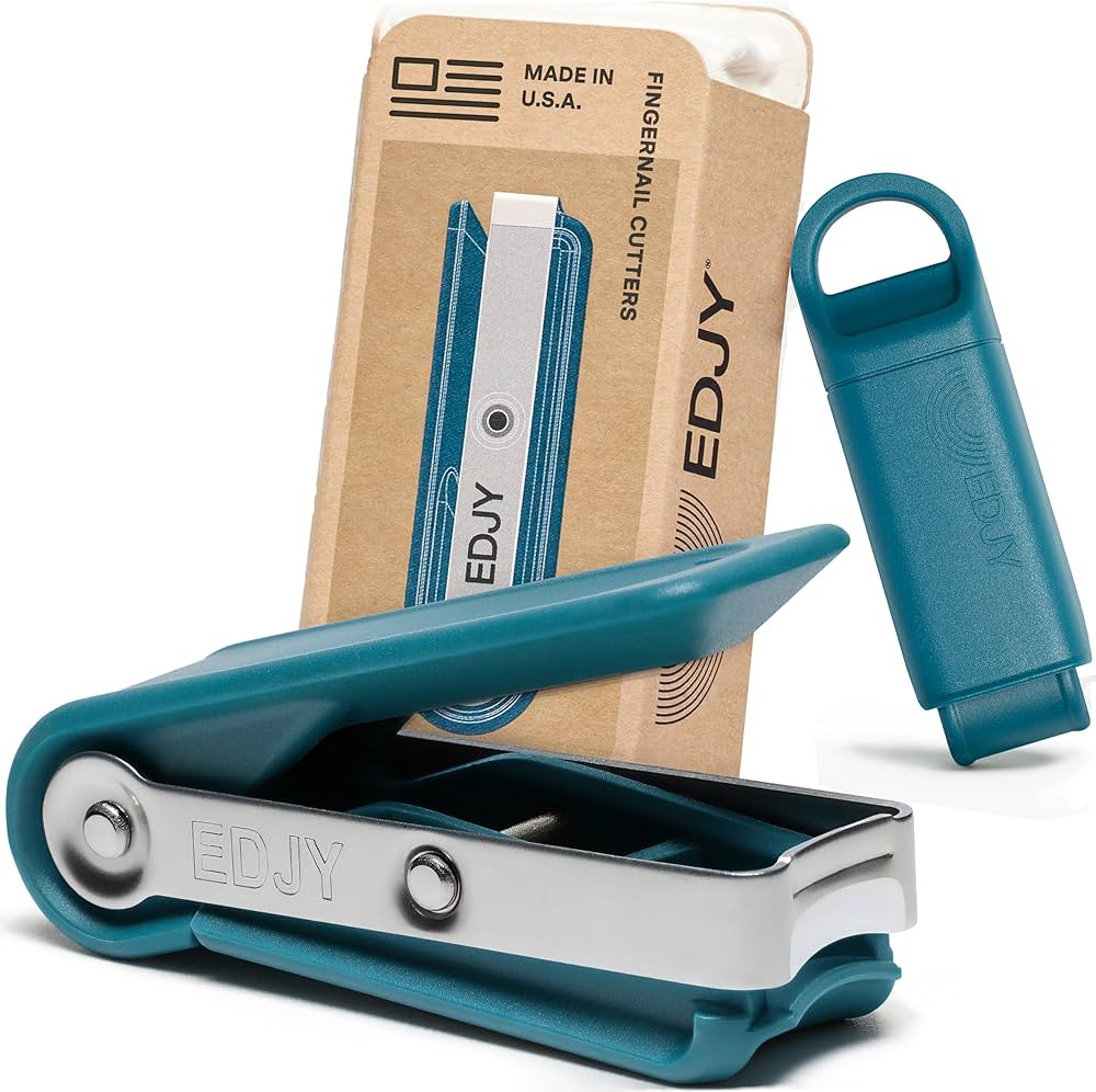 EDJY Fingernail Cutter - Precision Stainless Steel Nail Cutter for Fingernails | Sharp Blade, Erg... | Amazon (US)