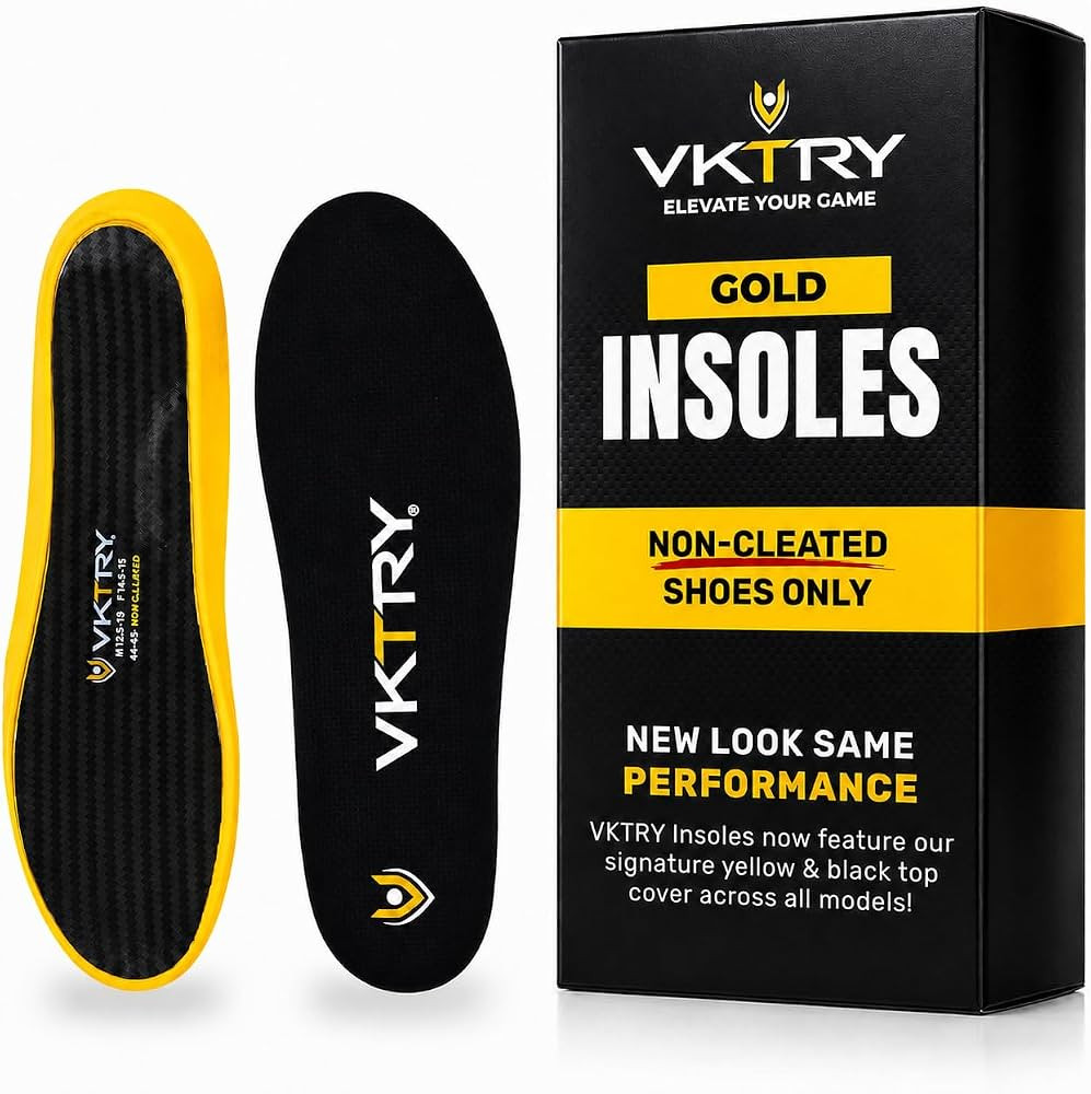 VKTRY Gold for Non-Cleated Shoes - Carbon Fiber Performance Insoles - Customized Athletic Inserts... | Amazon (US)