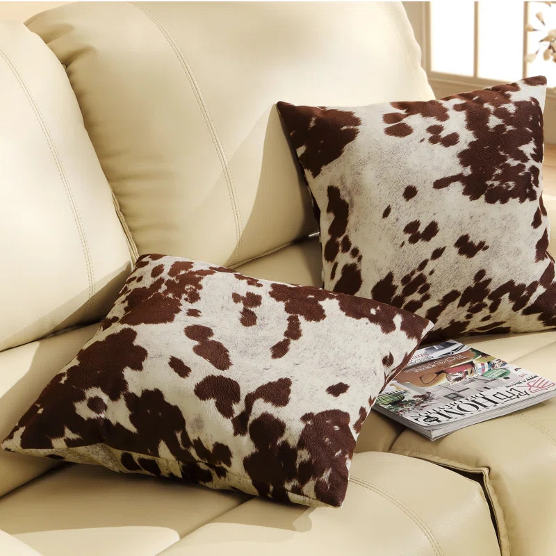 Cow Hide Print Throw Pillow | Wayfair North America