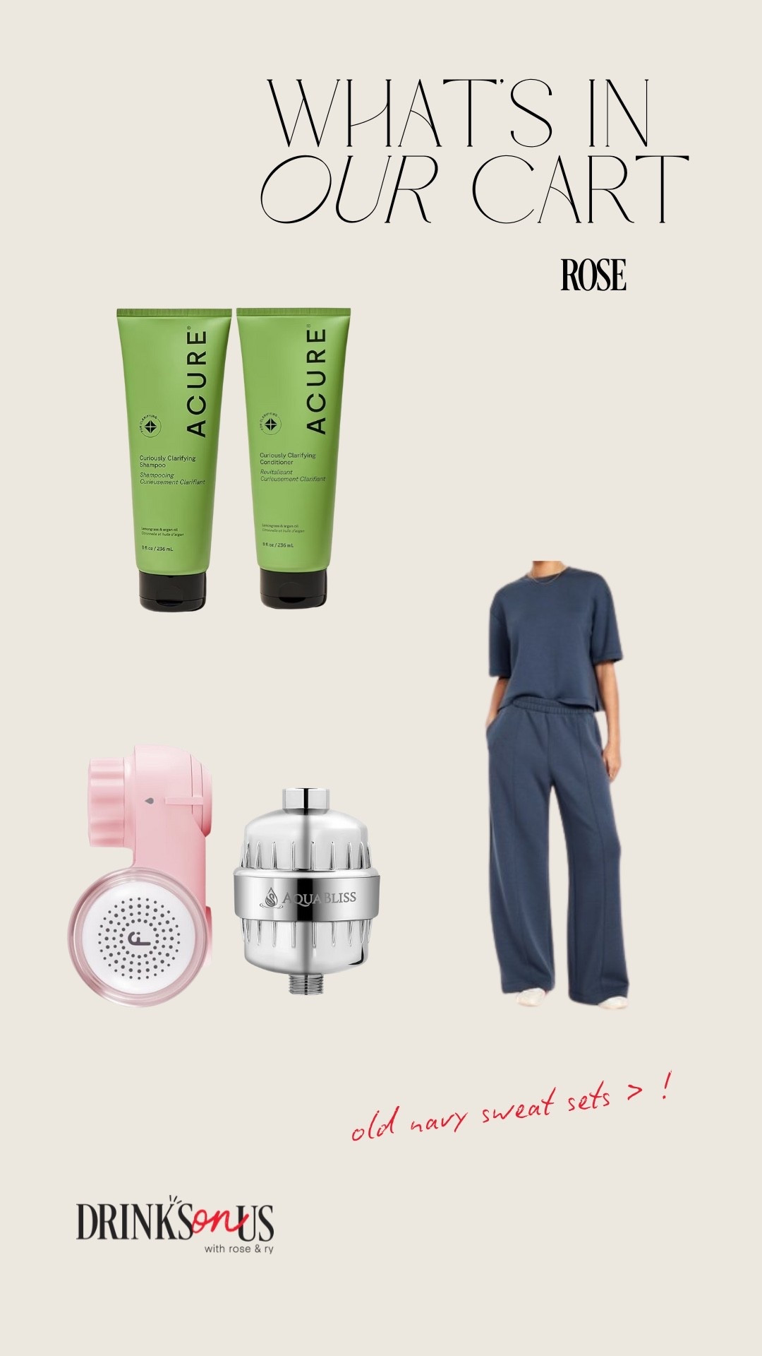 Products mentioned in S03:Episode 3 of Drinks On Us, “Whats In Your Cart?” segment!! 

#LTKFindsUnder50 #LTKselfcare #LTKBeauty