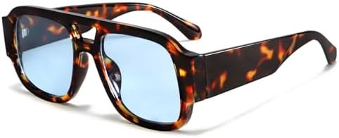 TYA Retro Oversized Aviator Sunglasses for Women Men | Amazon (US)
