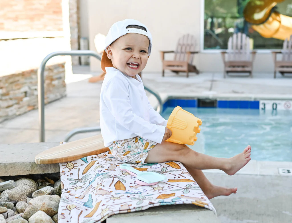 SURF SHACK DREAM SWIM SHORTIES | Dream Big Little Co.