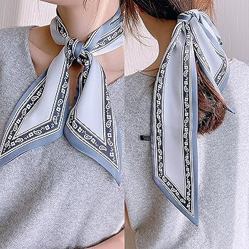 NIDMIDO 4 Pcs Purse Scarf for Bags Skinny Twill Hair Scarves Narrow Neck Scarf Band Women Fashion... | Amazon (US)