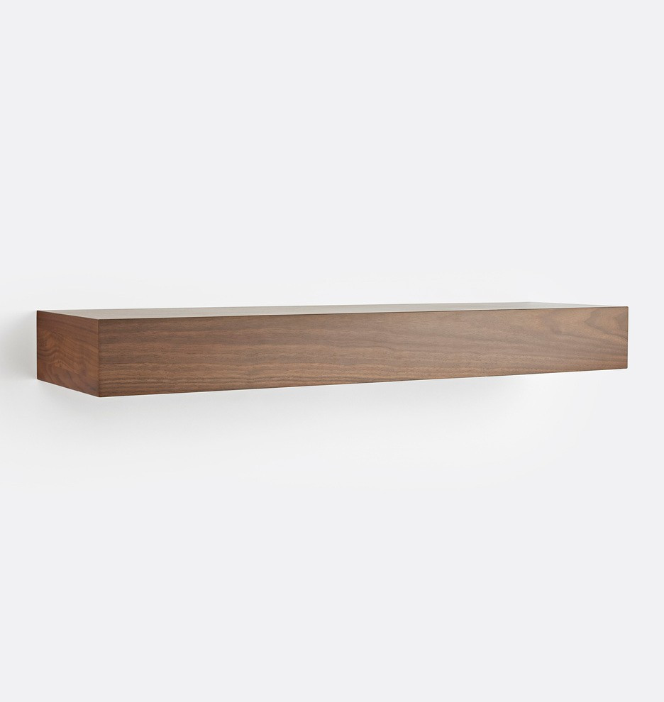 Floating Wood Shelf with 4" Height | Rejuvenation