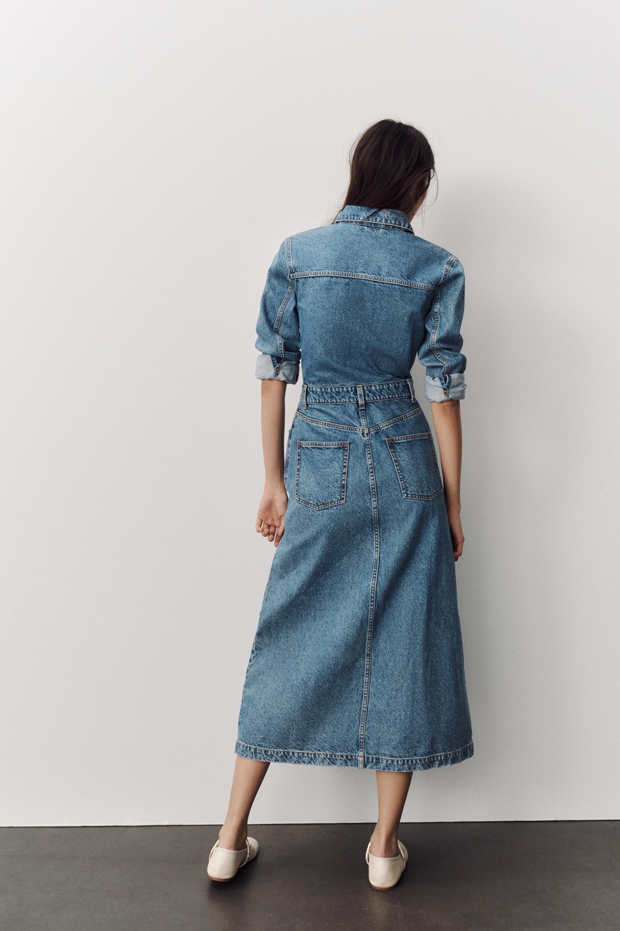 Z1975 MIDI DENIM DRESS | Zara UK