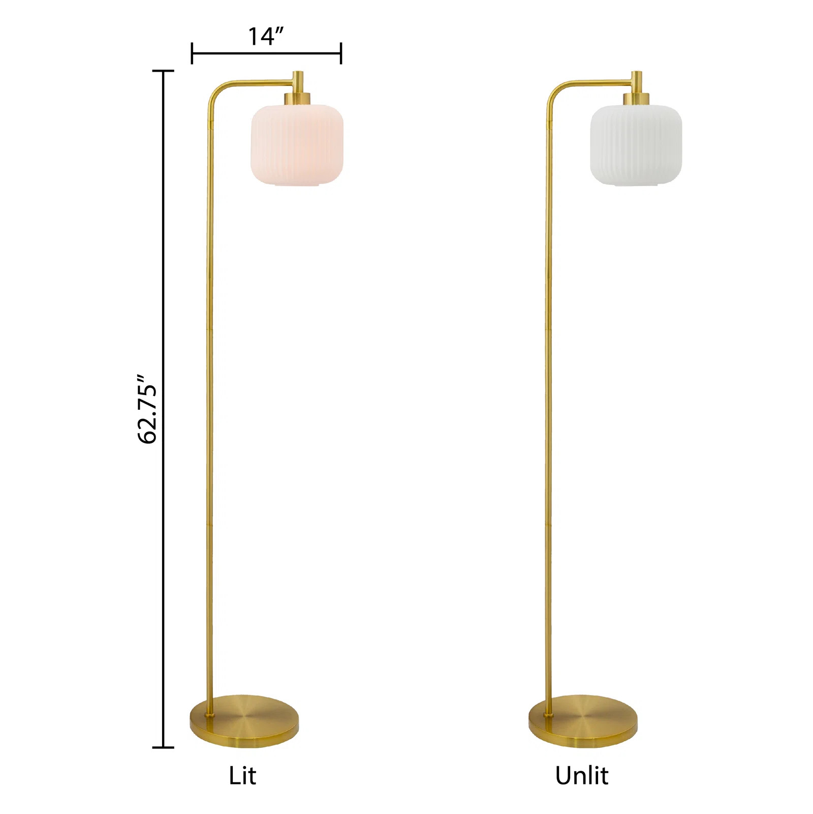 Joss & Main Gracieleigh 63" Arched Floor Lamp & Reviews | Wayfair | Wayfair North America