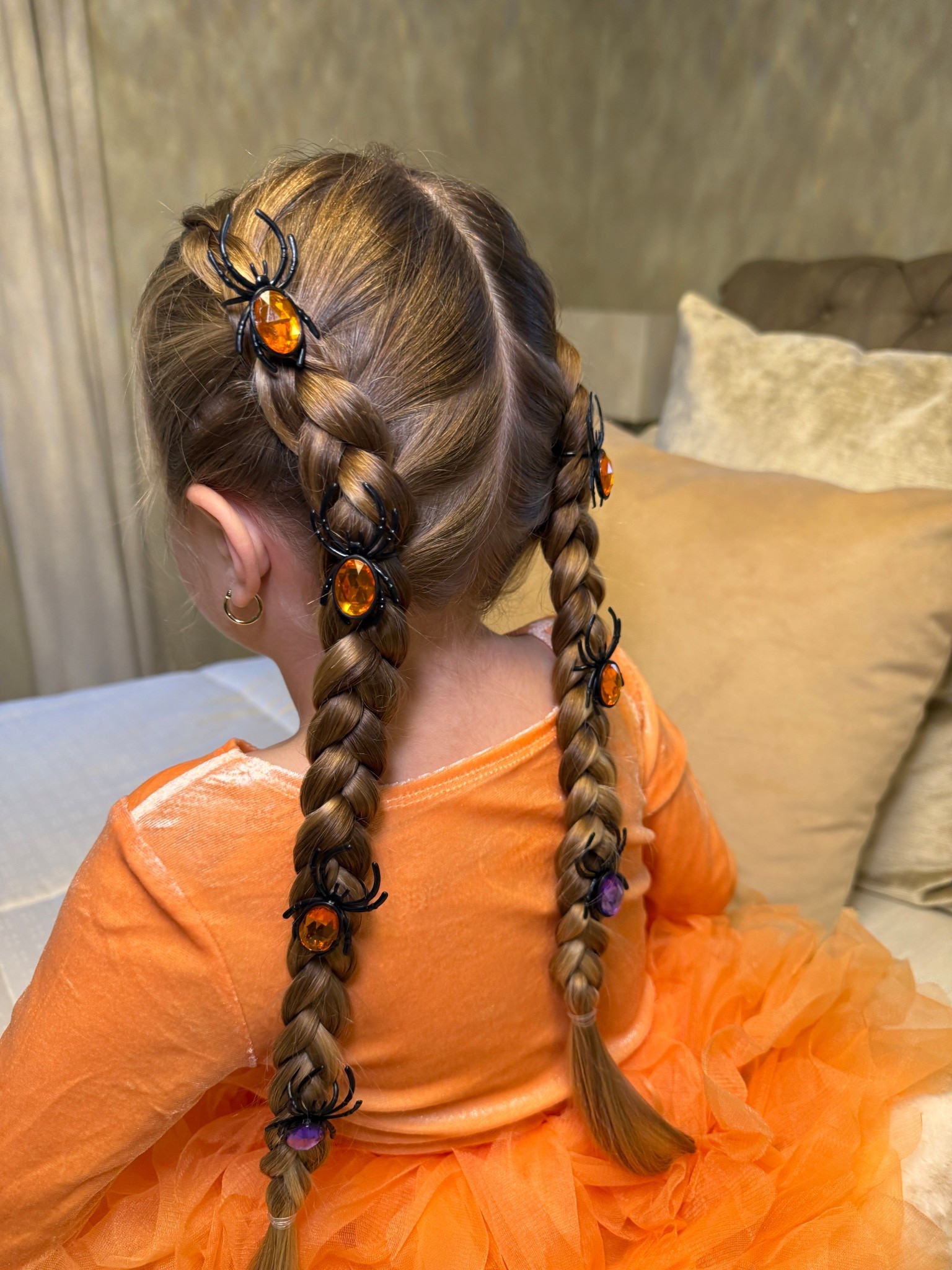 Halloween hairstyle toddler girl little girl hair products spider rings French braids bubble braids Halloween hair preschool 

#LTKKids #LTKBeauty #LTKHalloween