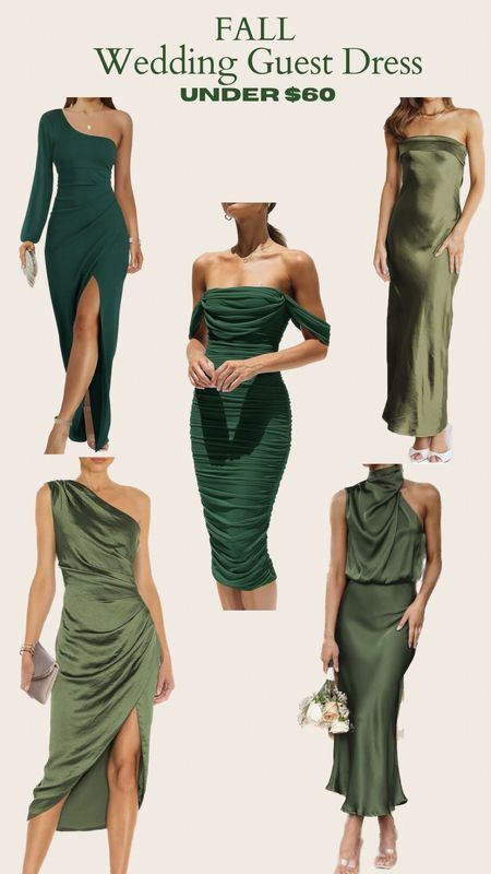 Fall Wedding Guest Dresses 💍
💚 Green Edition: Under $60 

#LTKwedding #LTKparties #LTKstyletip