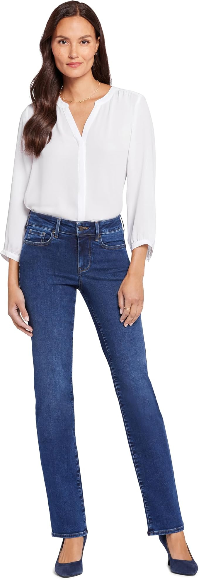 NYDJ Women's Marilyn Straight Jeans | Amazon (US)
