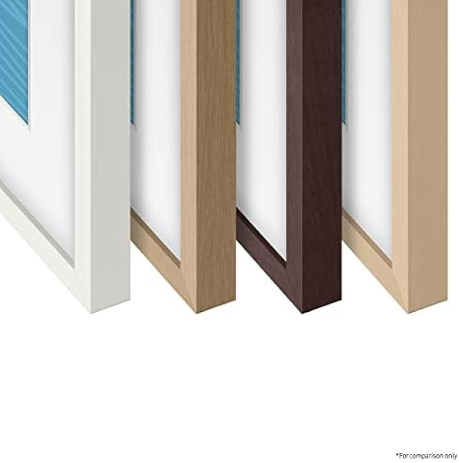 Samsung (2021) Modern Teak Frame Customizable Bezel, 43-Inch | Amazon (US)