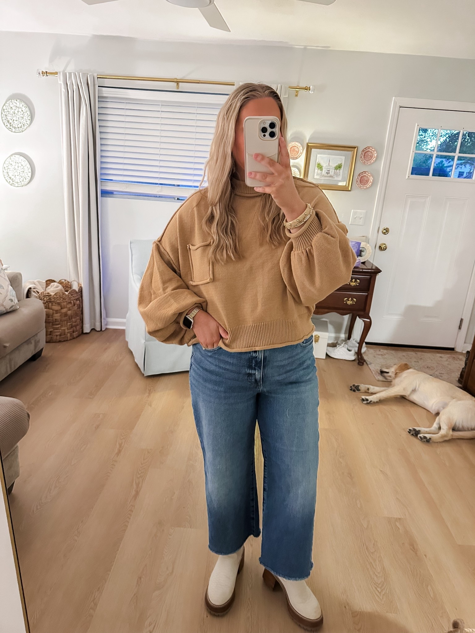 outfit of the day! A very easy Amazon sweater & jeans. Boots are old but will link similar! 

#LTKStyleTip #LTKMidsize #LTKSeasonal