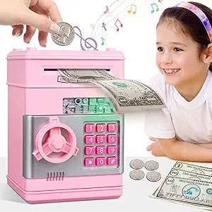 Kids Piggy Bank for Girls - Toys for 5 6 7 8 9 10 Year Old Girl Birthday Gifts - Electronic Piggy... | Amazon (US)