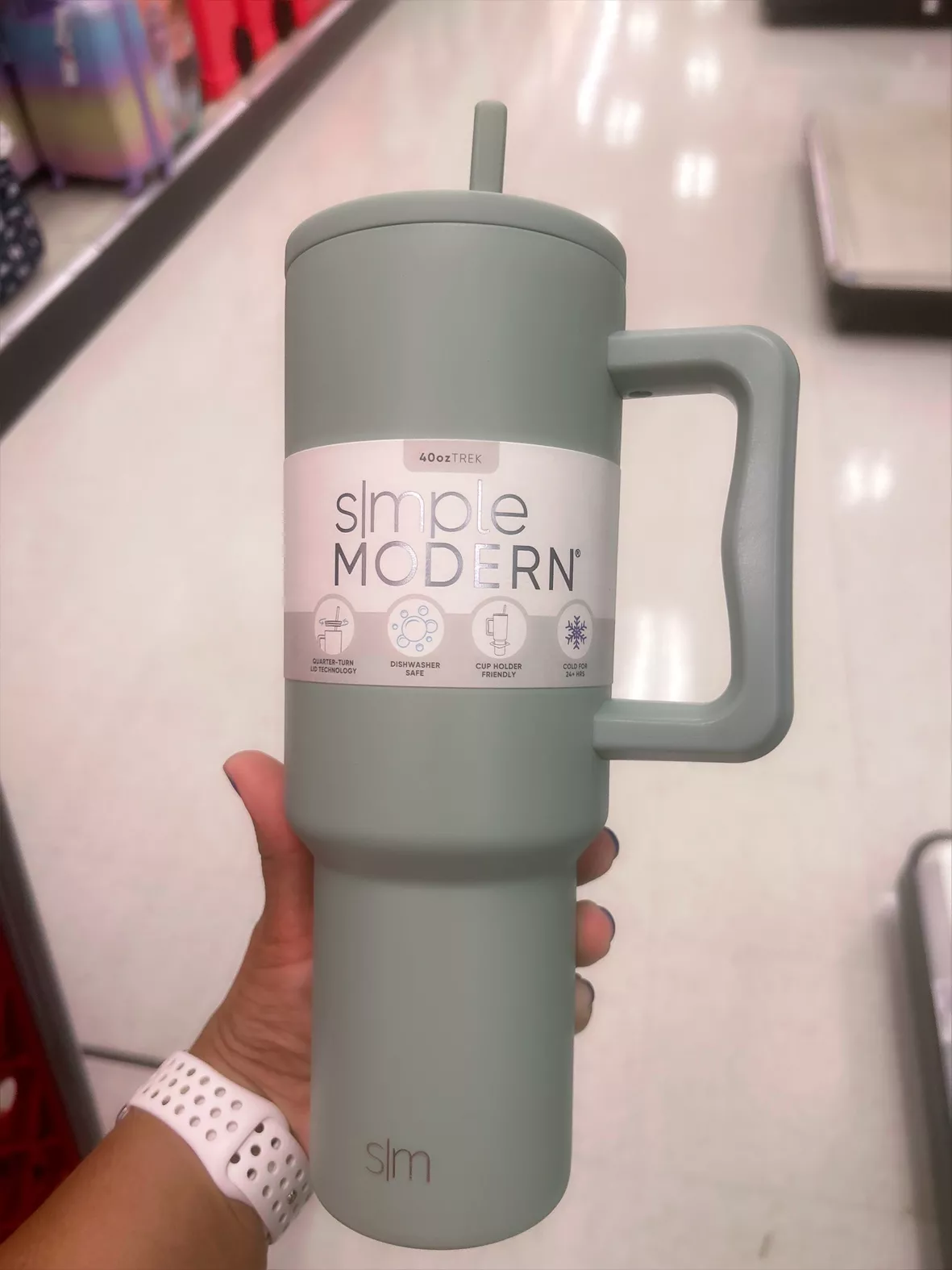 Because who doesn't need a 40 oz tumbler with a handle 🤣 #simplymoder