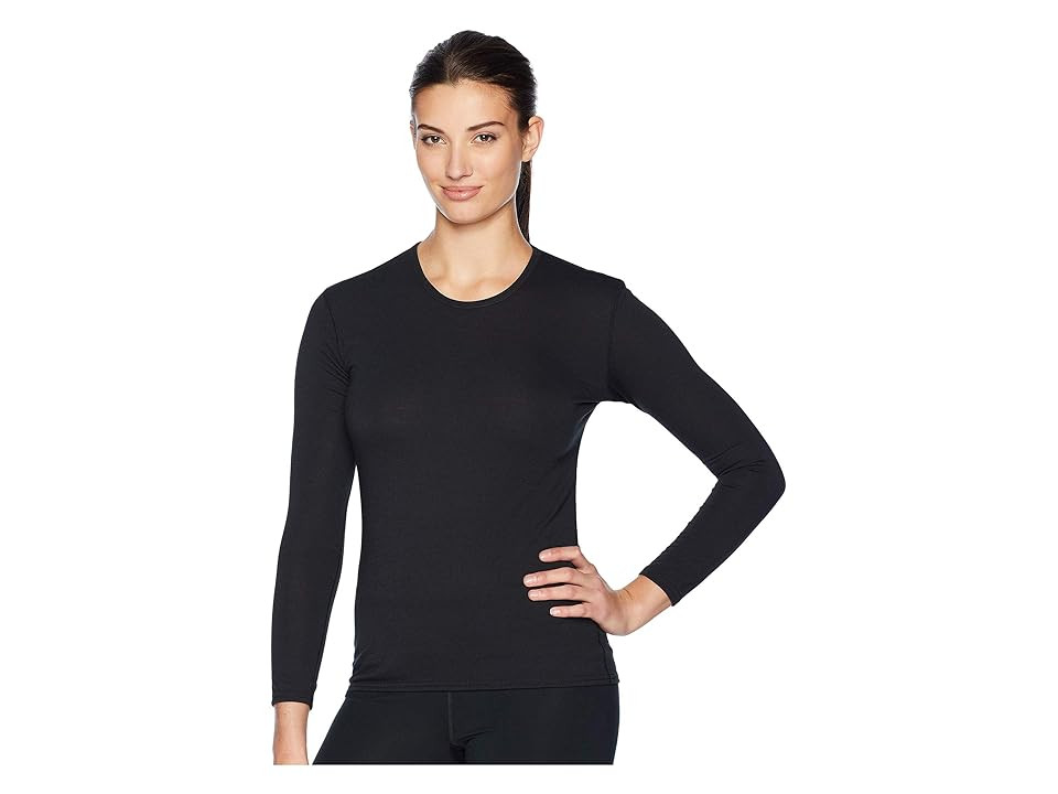 Hot Chillys Pepper Skins Crew Neck (Black) Women's Clothing | Zappos