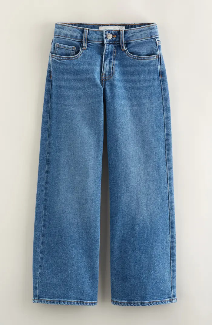 Kids' Stretch Denim Wide Leg Jeans | Nordstrom