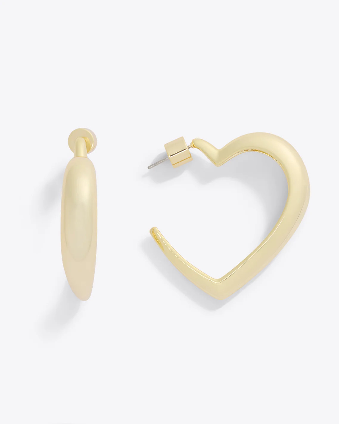 Tapered Heart Hoops | Draper James (US)
