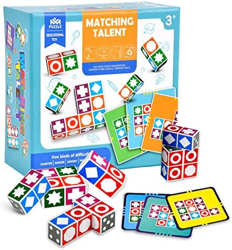 Wooden Pattern Matching Puzzle Game Popular Board Games for Family Night, The Puzzle Game 2.0 Mat... | Amazon (CA)