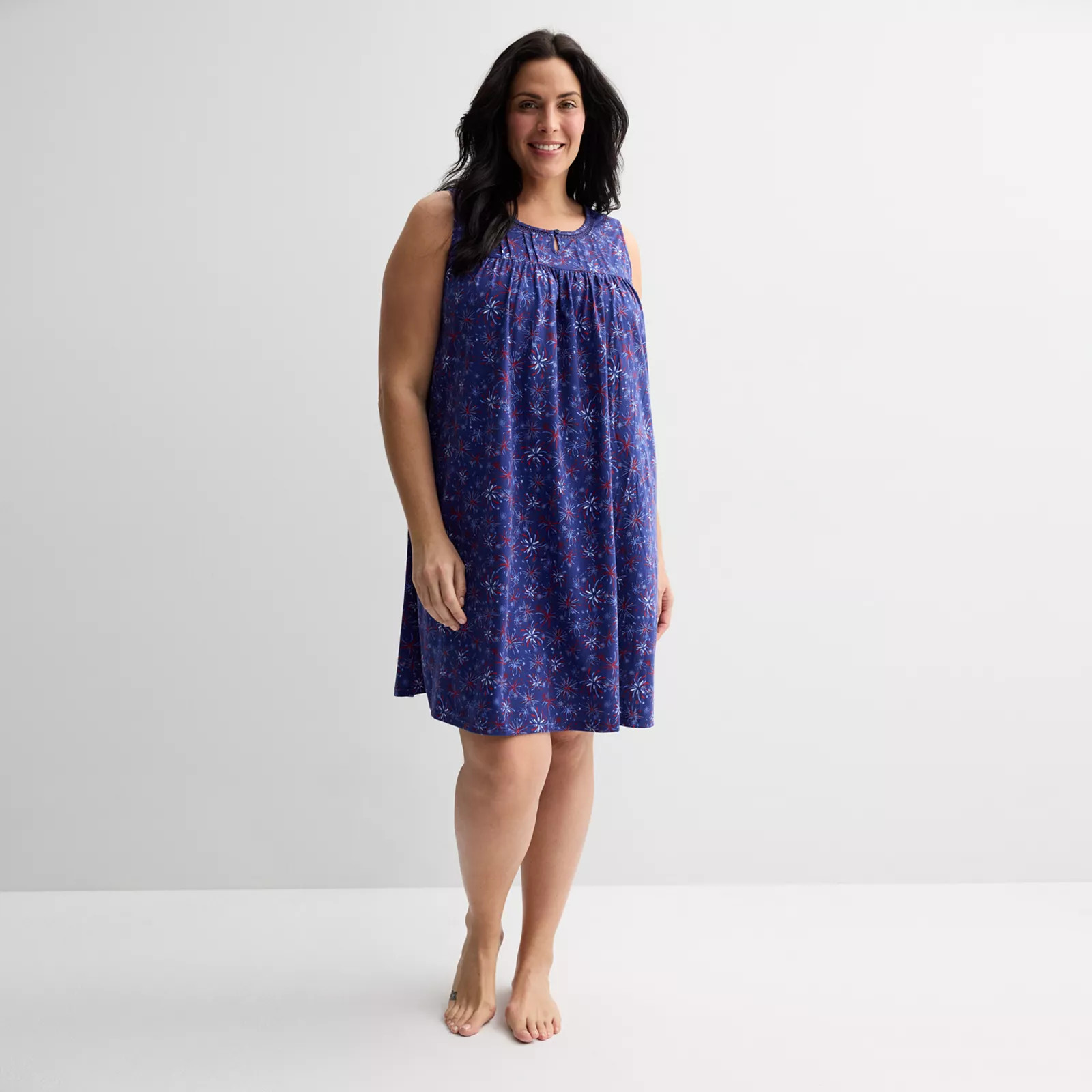 Plus Size Croft & Barrow® Knit Sleeveless Sleep Gown | Kohl's